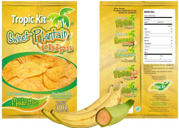 Chips plantain grace 85g salted chp crisps grocery